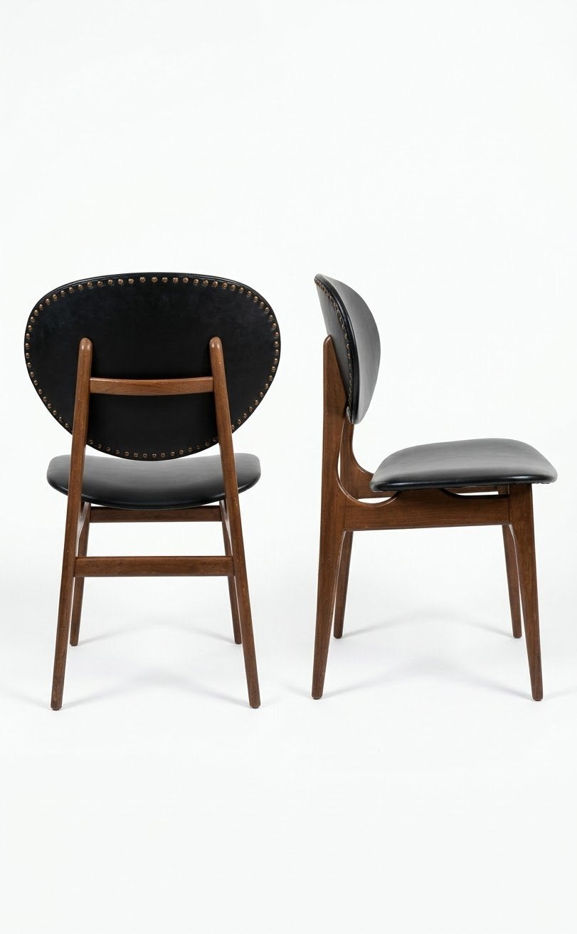 Vintage design stoel Louis van Teeffelen jaren '60 pareltje, Ophalen, Gebruikt, Danish, Zwart