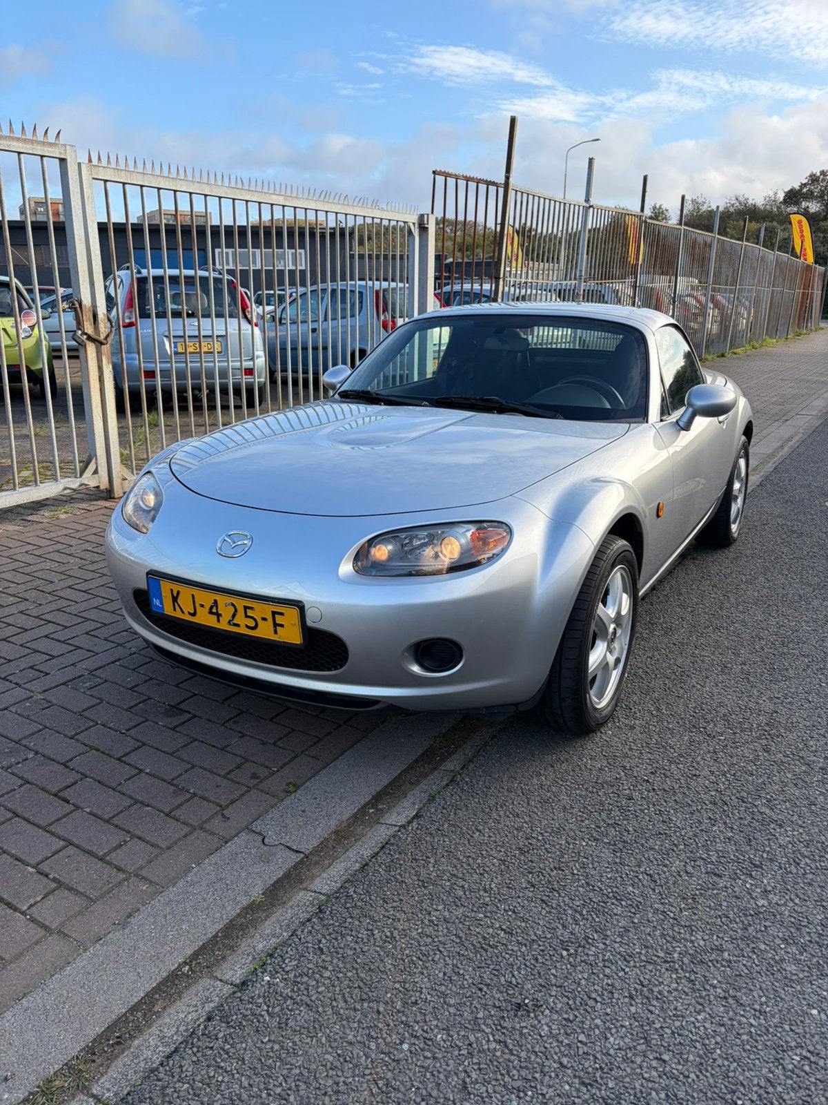 Mazda MX-5 1.8 2007 Grijs Airco., Auto's, Achterwielaandrijving, 4 cilinders, Cabriolet, 1055 kg