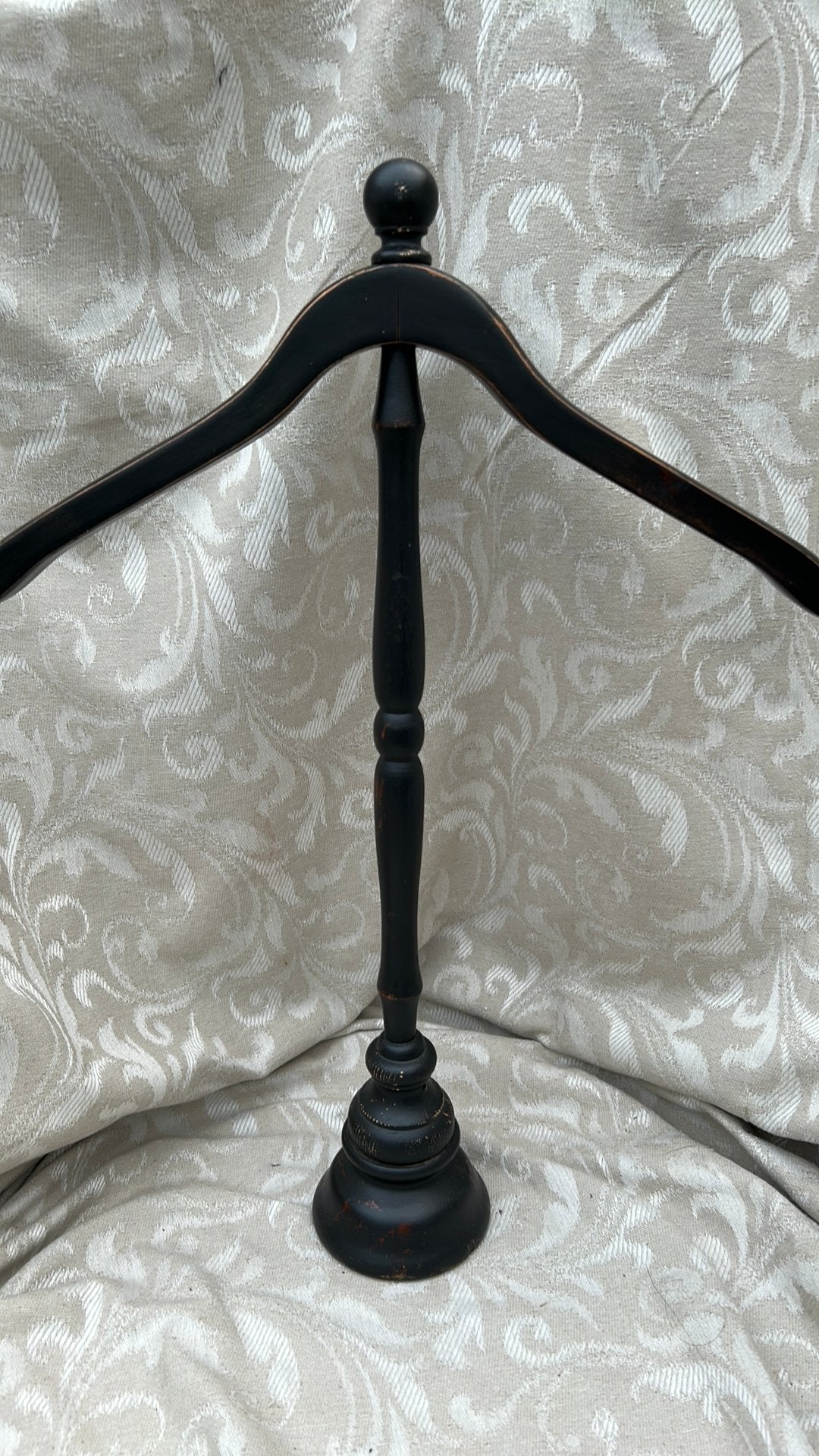 Brocante zwarte kledingstandaard, voor allerlei doeleinden, Ophalen of Verzenden