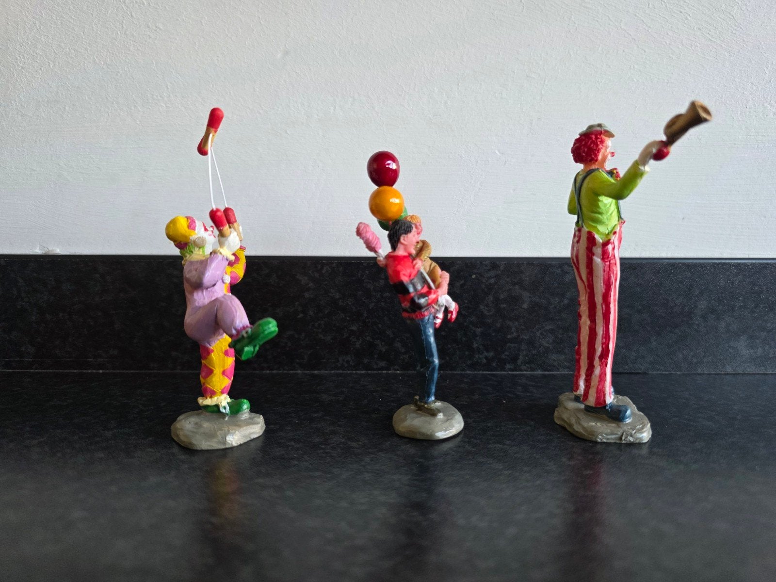 3 Lemax Retired Carnival figuren voor in een Kerstdorp, Diversen, Ophalen, Gebruikt