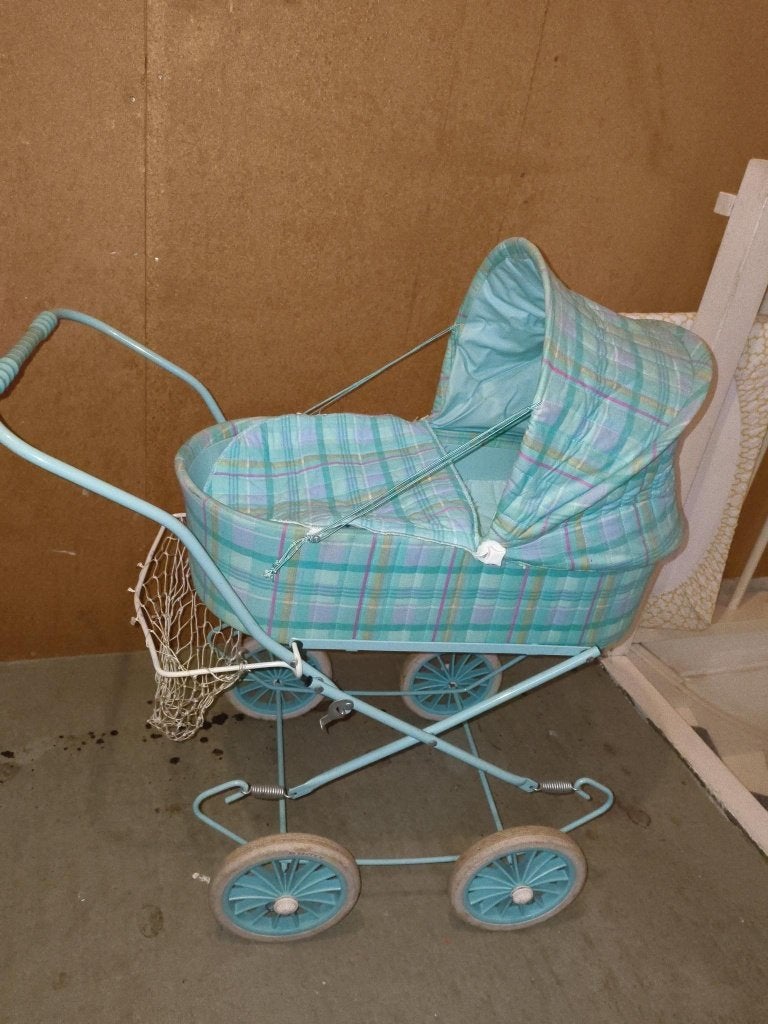 Vintage Poppenwagen, Ophalen, Zo goed als nieuw, Babypop