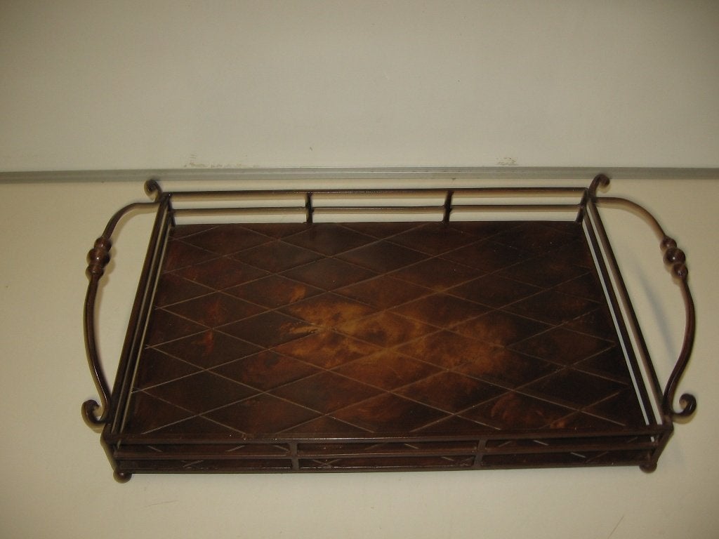 Dienblad Design Ijzer, Gebruikt, Met opstaande rand, Ophalen of Verzenden, Dienblad