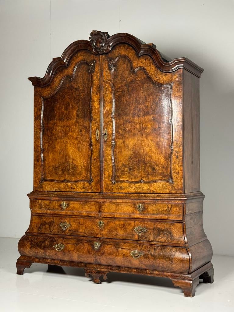 Wortelnoten Kabinet Hollands ca. 1740, Antiek en Kunst, Ophalen