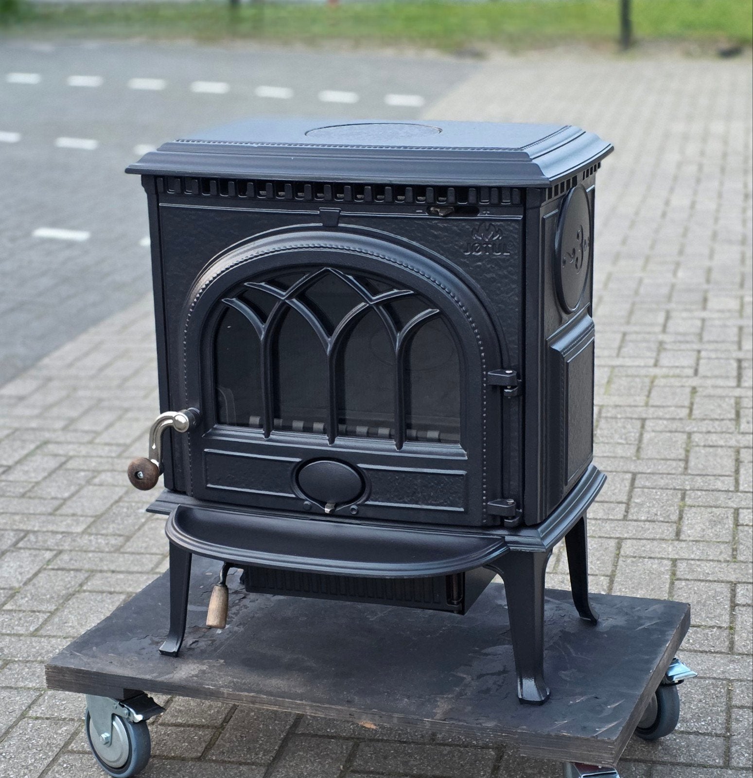 Houtkachel Jotul F3CB meer dan 50 kachels op voorraad, Huis en Inrichting, Kachels, Ophalen, Houtkachel, Zo goed als nieuw, Vrijstaand