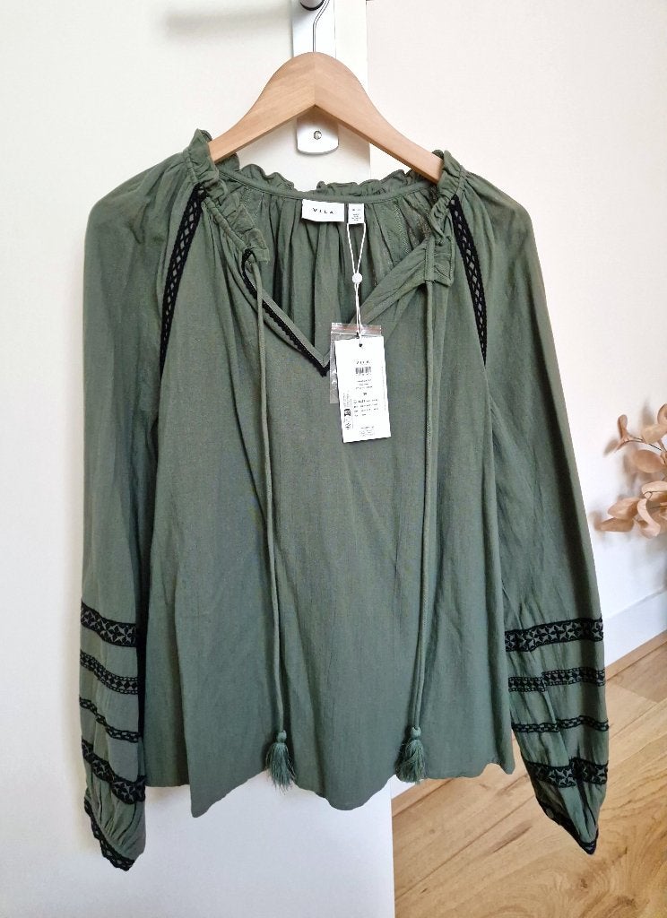 Bohemian blouse VILA maat 38 nieuw, Maat 38/40 (M), Vila, Nieuw, Ophalen of Verzenden