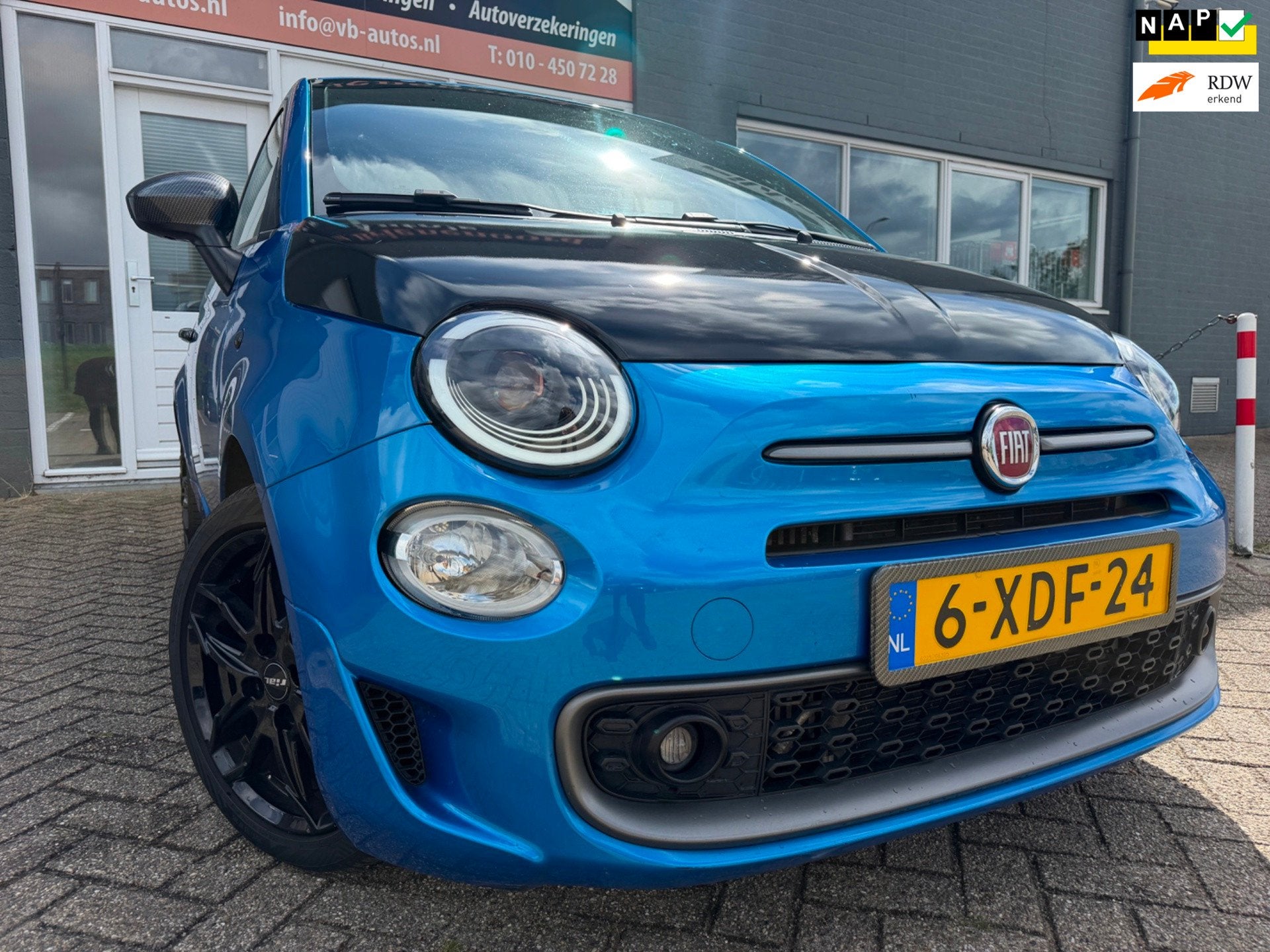 Fiat 500 0.9 TwinAir Turbo 500S met navigatie en bluetooth t, Voorwielaandrijving, Stof, Gebruikt, 905 kg