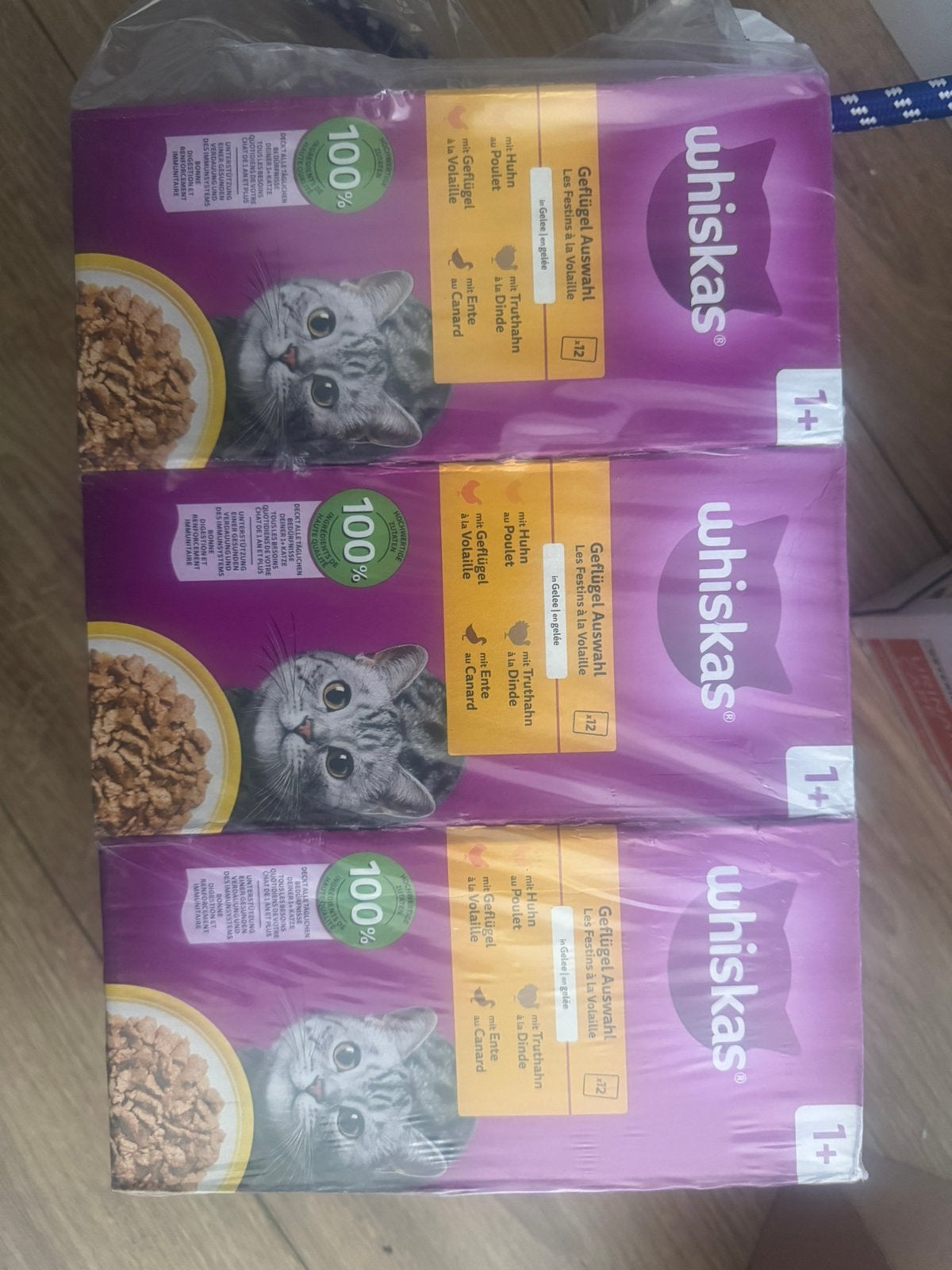 3x12 + 10 stuks kattenvoer whiskas, Verzenden, Kat