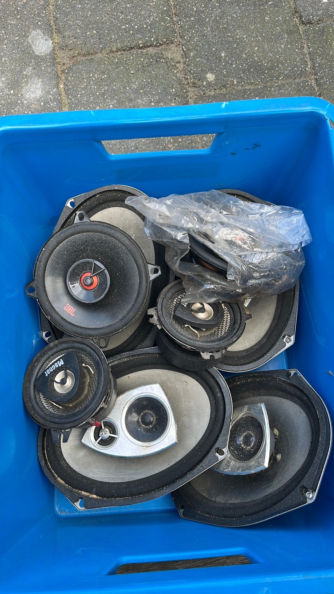 Partij autospeakers, Ophalen of Verzenden, Gebruikt