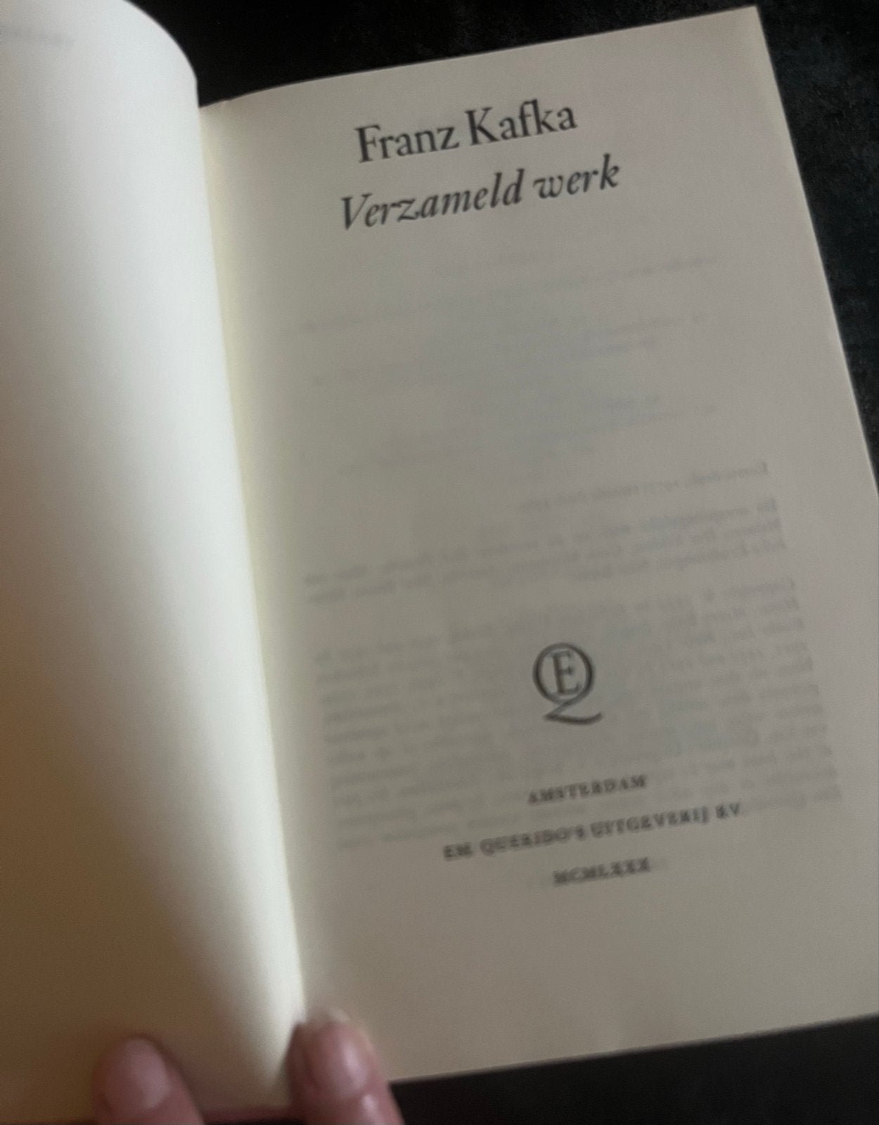 Franz Kafka - Verzameld werk (1980) - Gebonden, Ophalen of Verzenden, Gelezen
