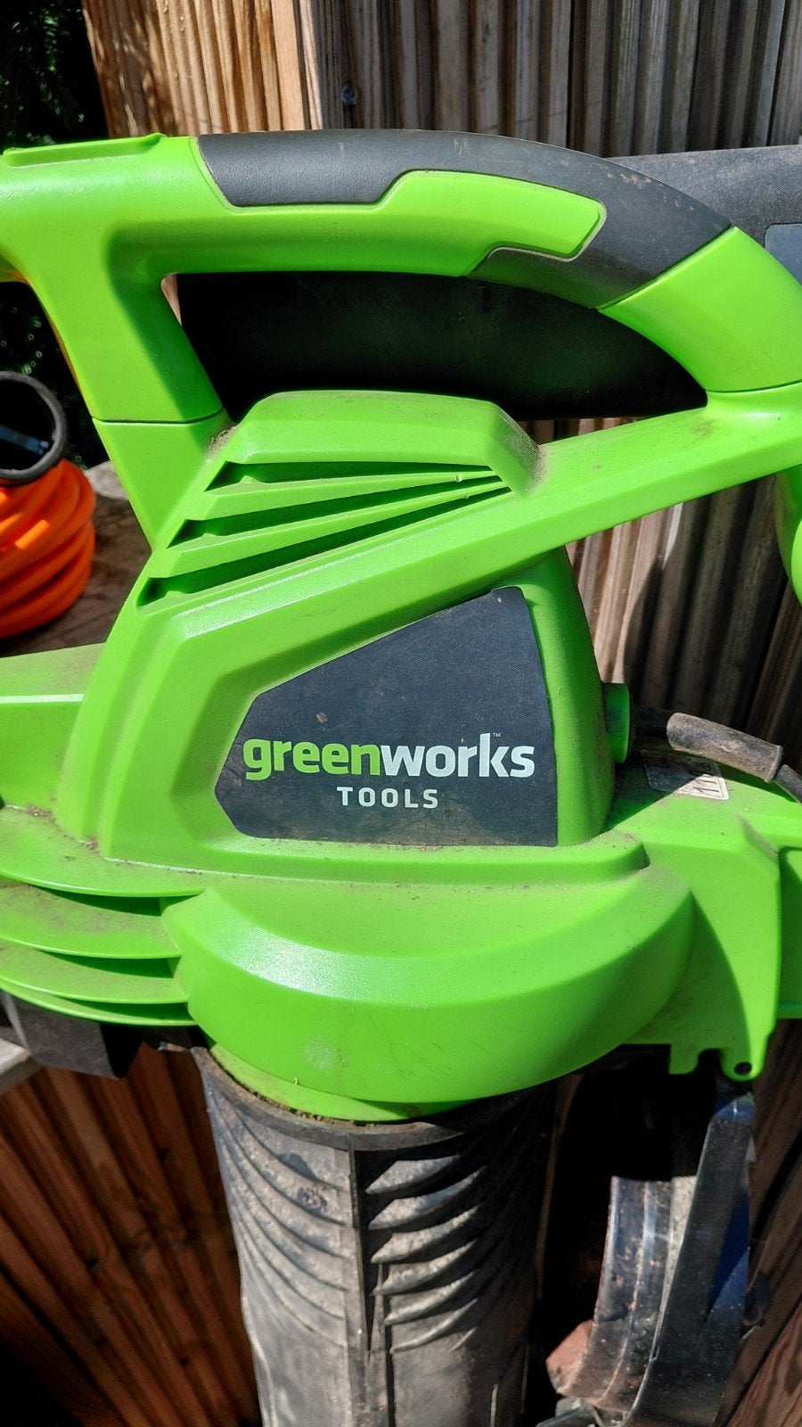 Greenworks Bladblazer en Zuiger GBV2800, Ophalen, Gebruikt, Met opvangzak, Handgedragen