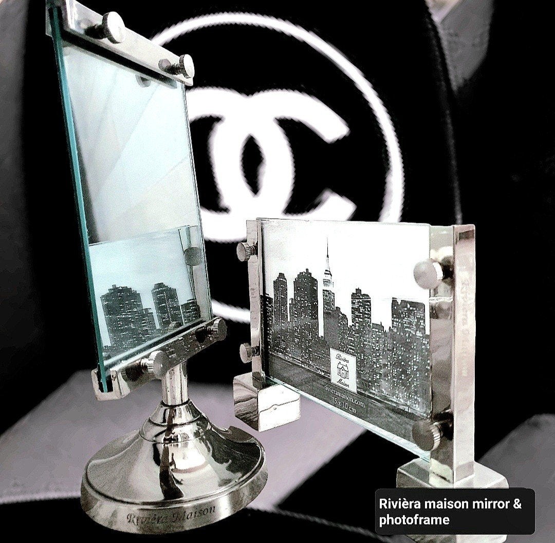 Riviera maison mirror & Rivièra maison photo frame, Ophalen of Verzenden, Zo goed als nieuw