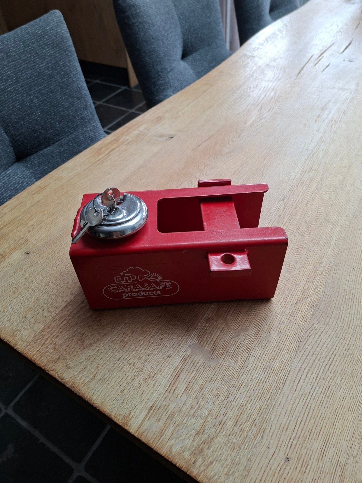 Carasafe Products disselslot met sleutels, Caravans en Kamperen, Ophalen of Verzenden, Gebruikt