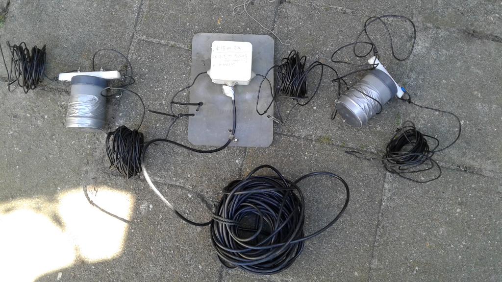 DIPOOL ANTENNE 2 X 15 M MET COAX TRAPS 160-10 meter, Telecommunicatie, Antennes en Masten, Ophalen, Gebruikt, Antenne