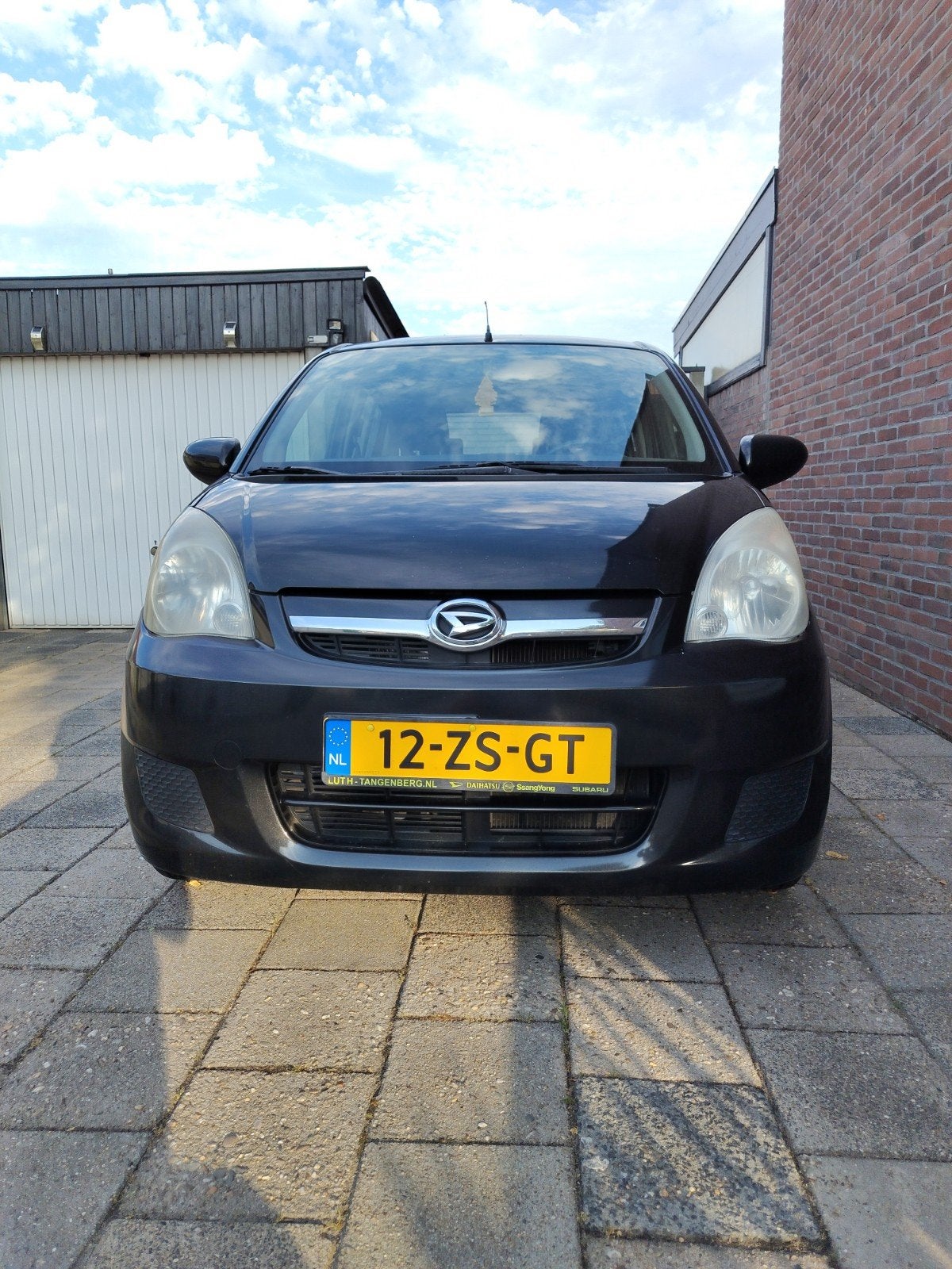 Daihatsu Cuore 1.0 5D 2008 Zwart, Auto's, Daihatsu, Voorwielaandrijving, 600 kg, 18 €/maand, 4 stoelen