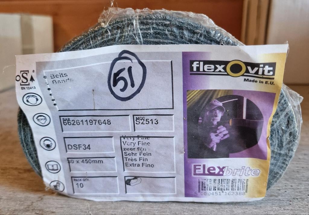 Flexovit - Norton  schuur-, slijp, en polijstmateriaal, Doe-het-zelf en Verbouw, Ophalen