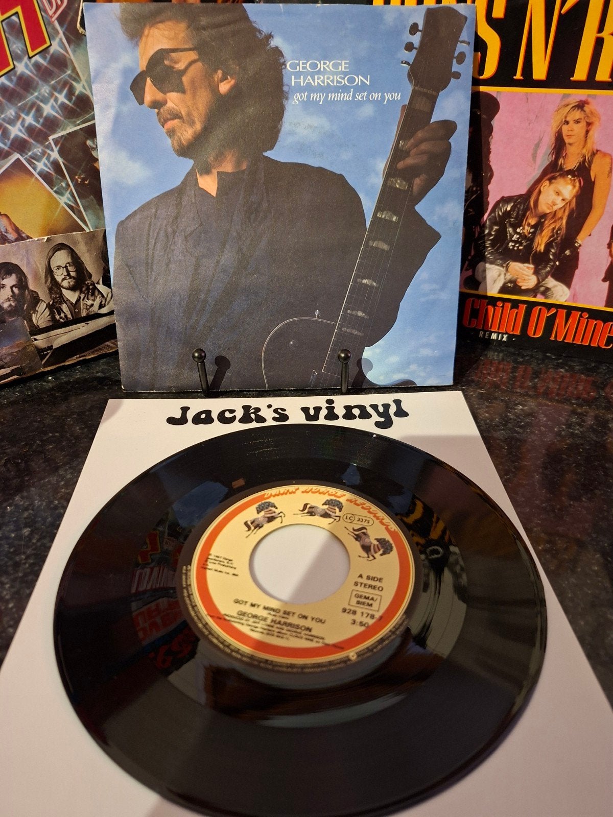 George Harrison - Got My Mind Set On You 7 inch single 1987, Cd's en Dvd's, Ophalen of Verzenden, Zo goed als nieuw, 7 inch, Overige typen