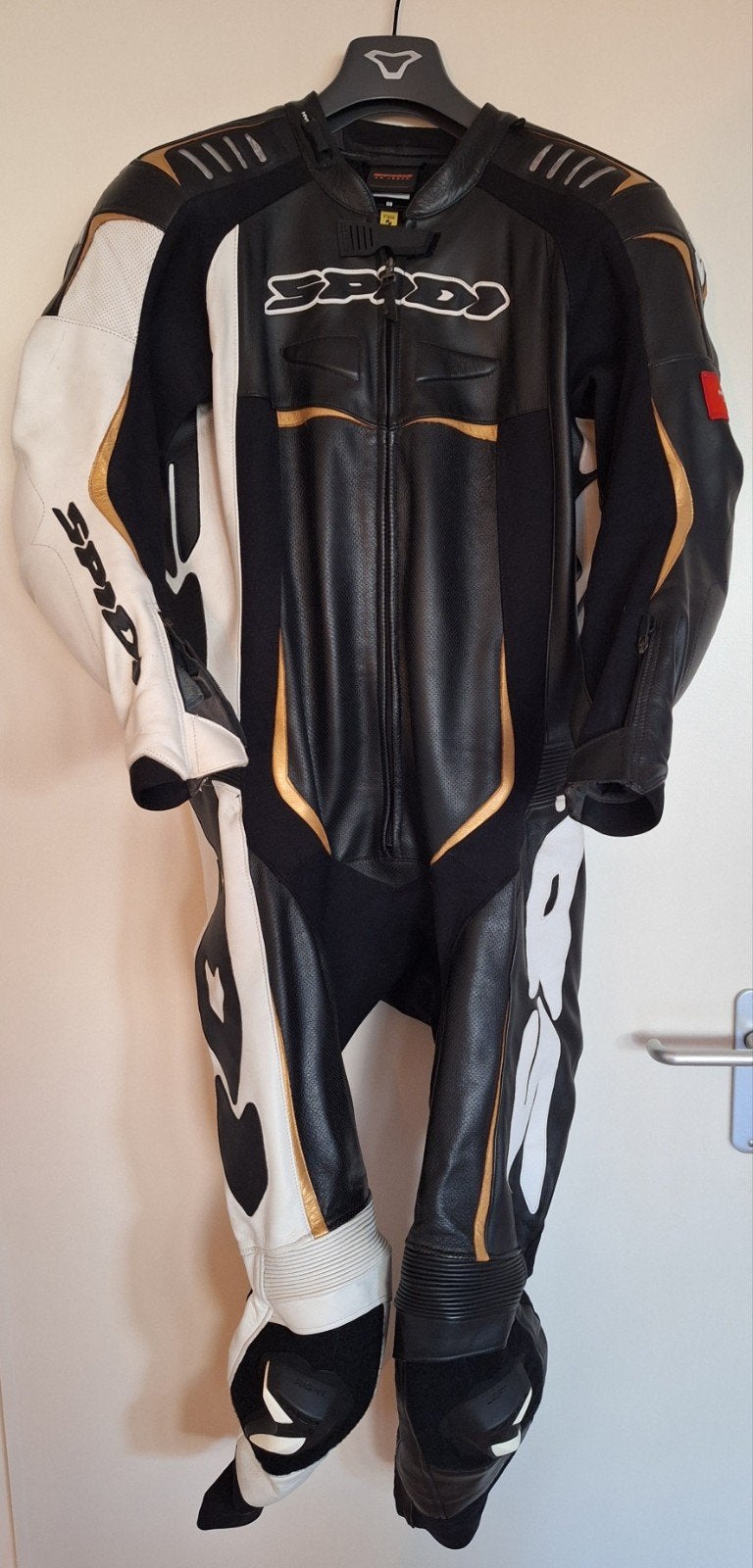 ❗️SPIDI Track Wind Pro 1delig lederen pak🏍 (NIEUWSTAAT) 56❗, Motoren, Ophalen of Verzenden, Tweedehands, Overall, Spidi on track