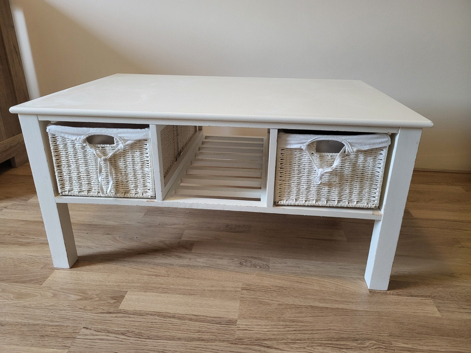 Jysk salontafel ,wit ,gebruikt, Ophalen, 25 tot 50 cm, 50 tot 100 cm, Minder dan 100 cm