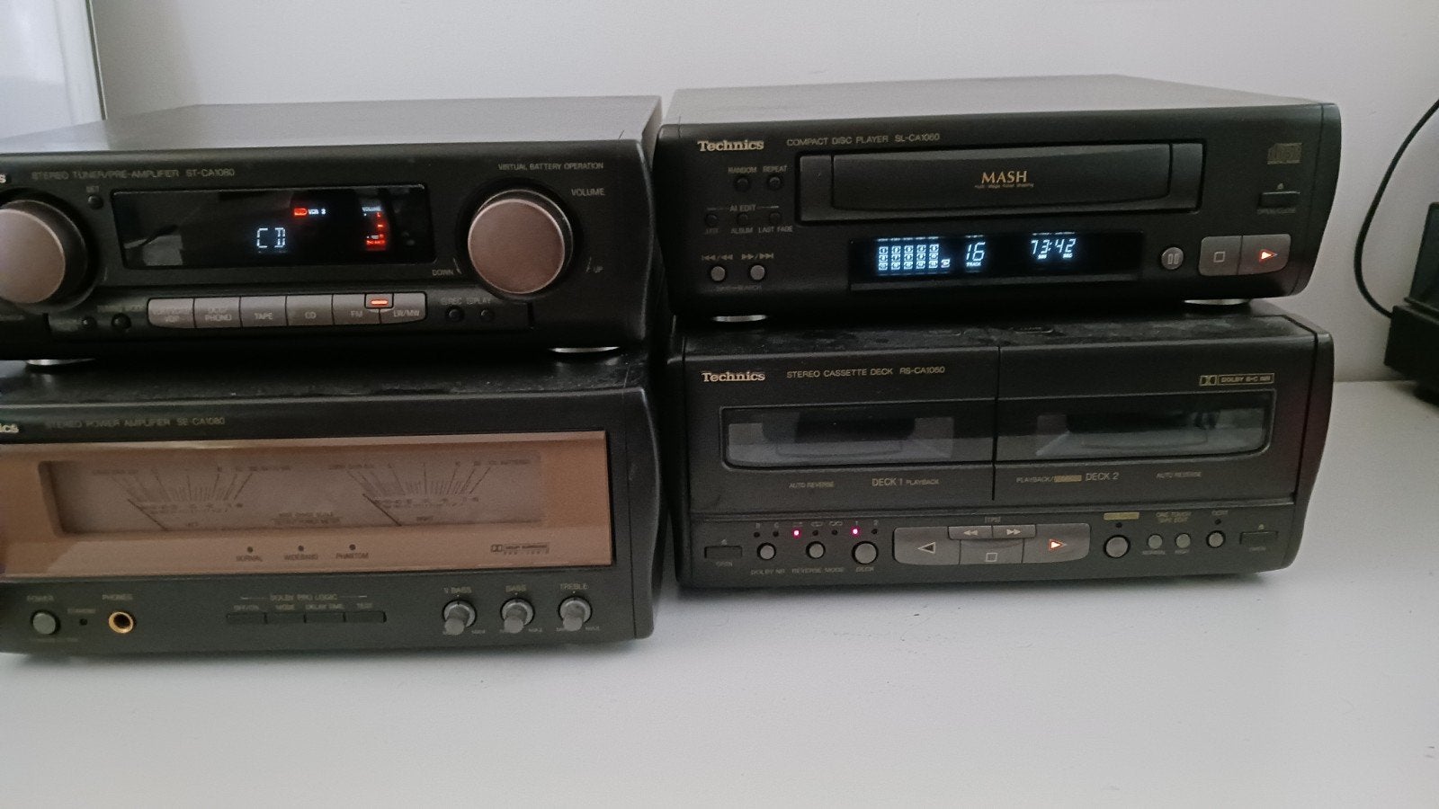 Technics SC-CA1080 Hifi Set met Speakers en meer, Gebruikt, Cassettedeck, Losse componenten, Ophalen