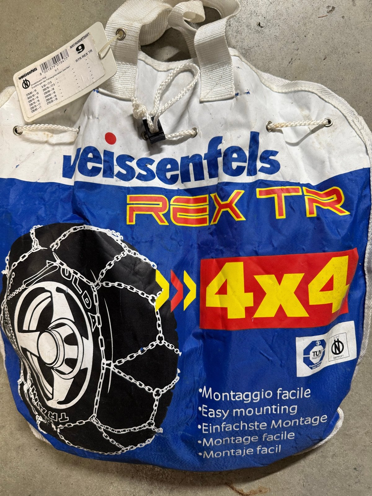 Weissenfels Rex TR 4x4 sneeuwkettingen - Maat 9, Ophalen of Verzenden, Zo goed als nieuw