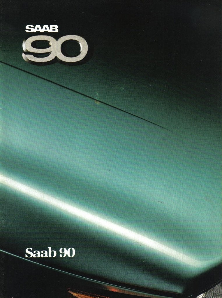Brochure Saab 90 1986, Ophalen of Verzenden, Gelezen, Overige merken