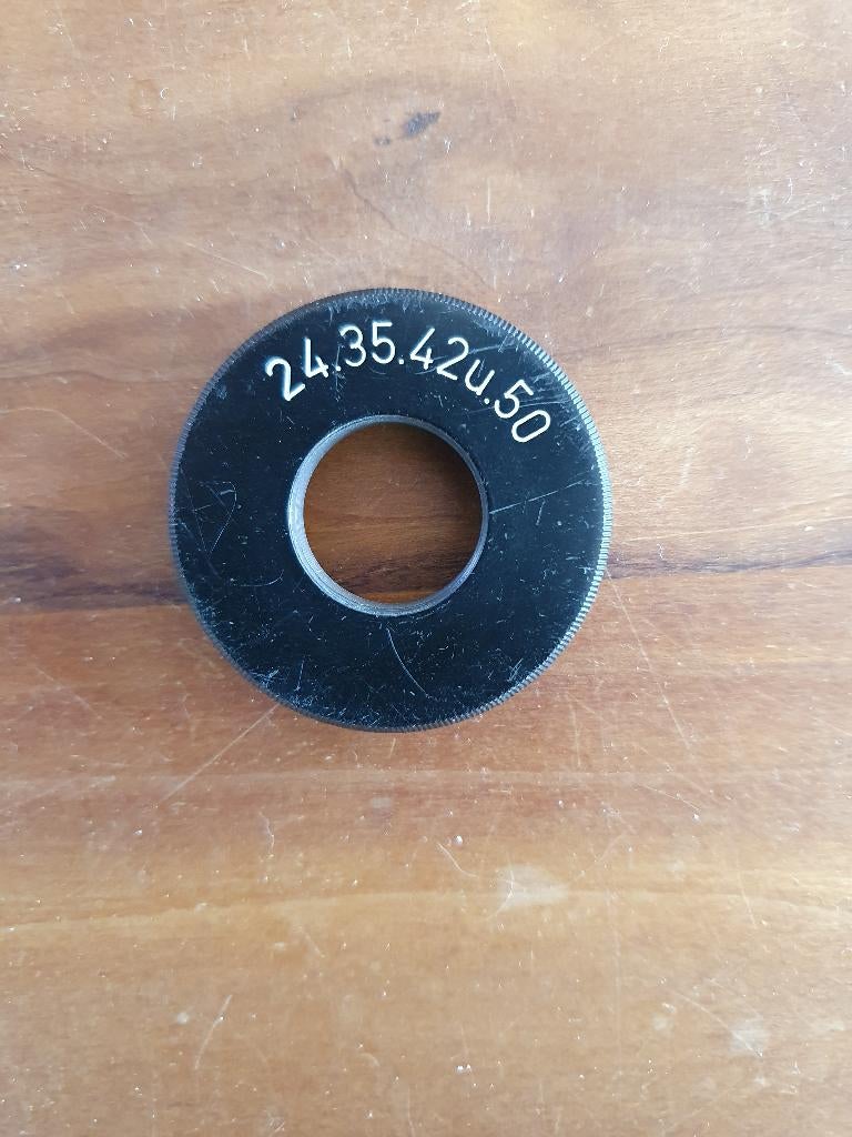 LEICA 24.35.42u.50 adapter ring, Ophalen of Verzenden, Gebruikt, Minder dan 400x, Onderdelen of Toebehoren