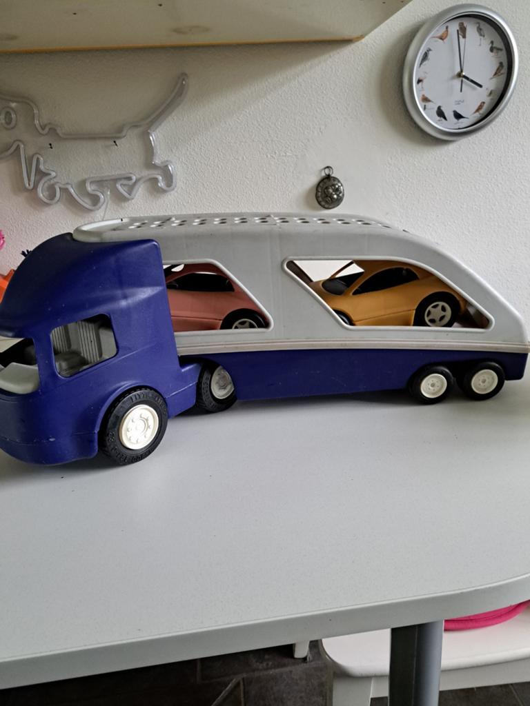 Little Tikes Autotransporter met 2 auto's, Ophalen, Gebruikt