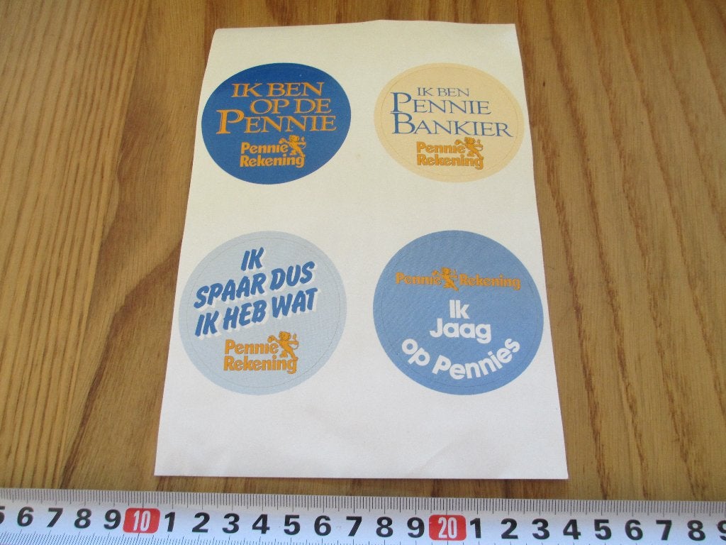 sticker set  PENNIE REKENING  *, Ophalen of Verzenden, Zo goed als nieuw