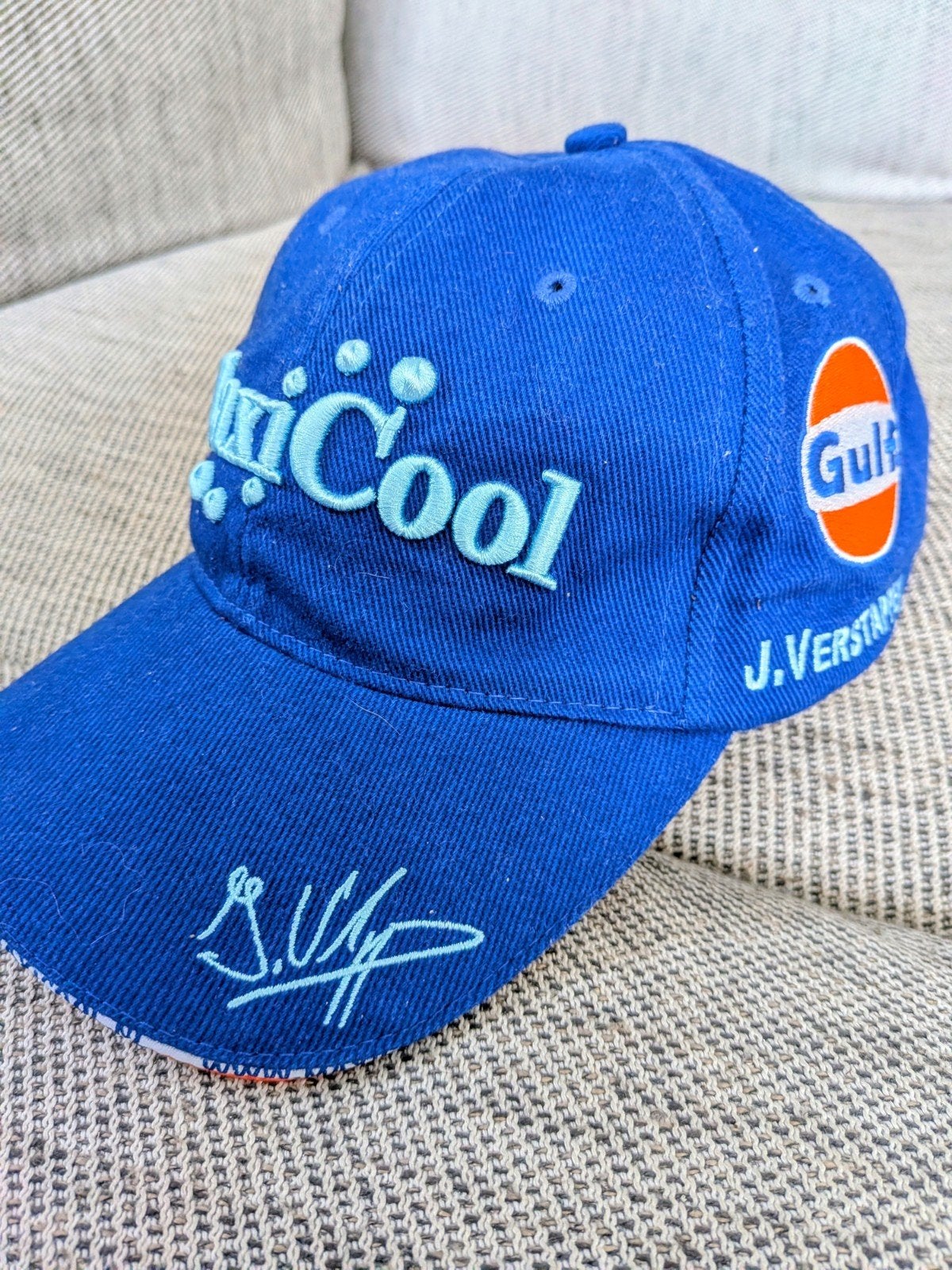 excl. lim. Jos Verstappen cap le Mans Aston Martin MaxiCool, Ophalen of Verzenden, Gedragen, One size fits all, Pet