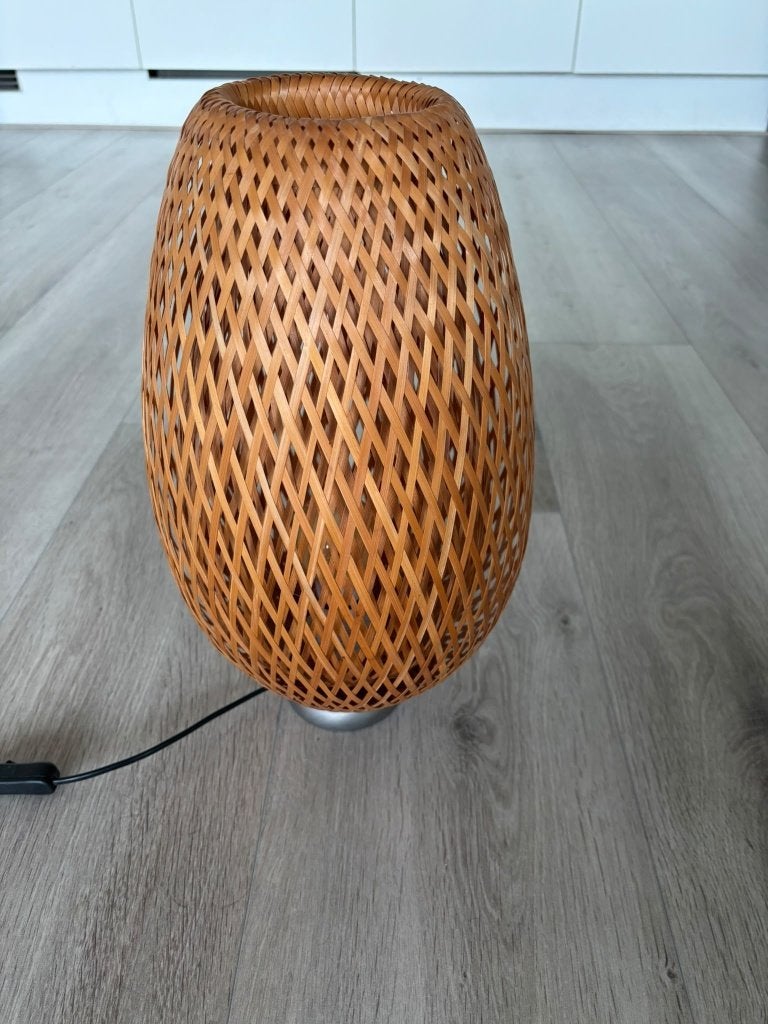Ikea BÖJA lamp rotan, Huis en Inrichting, Overige typen, Gebruikt, Ophalen of Verzenden, IKEA