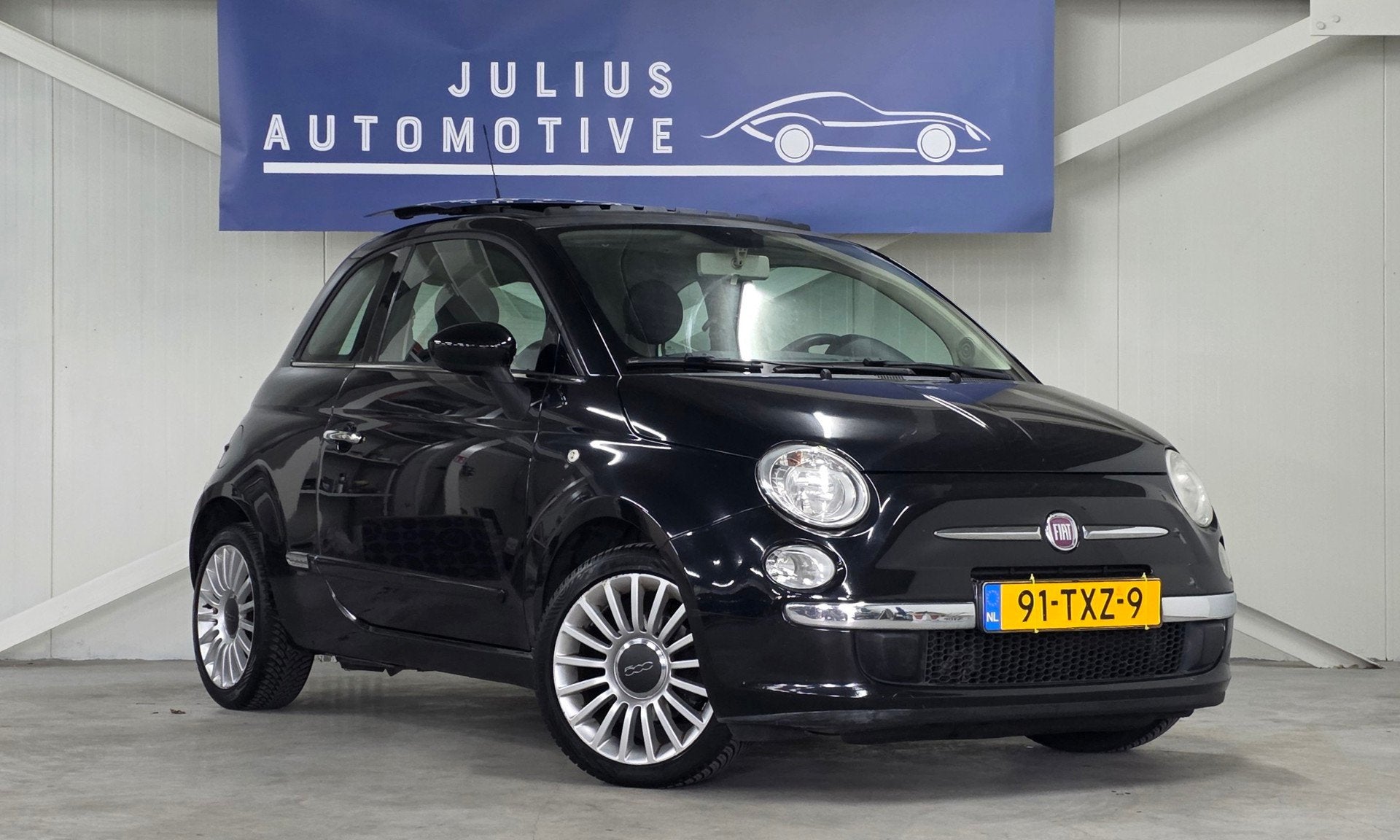 Fiat 500 0.9 TwinAir Lounge Schuif/Opendak Airco Nieuwe APK, Auto's, Voorwielaandrijving, Euro 5, Gebruikt, 31 €/maand