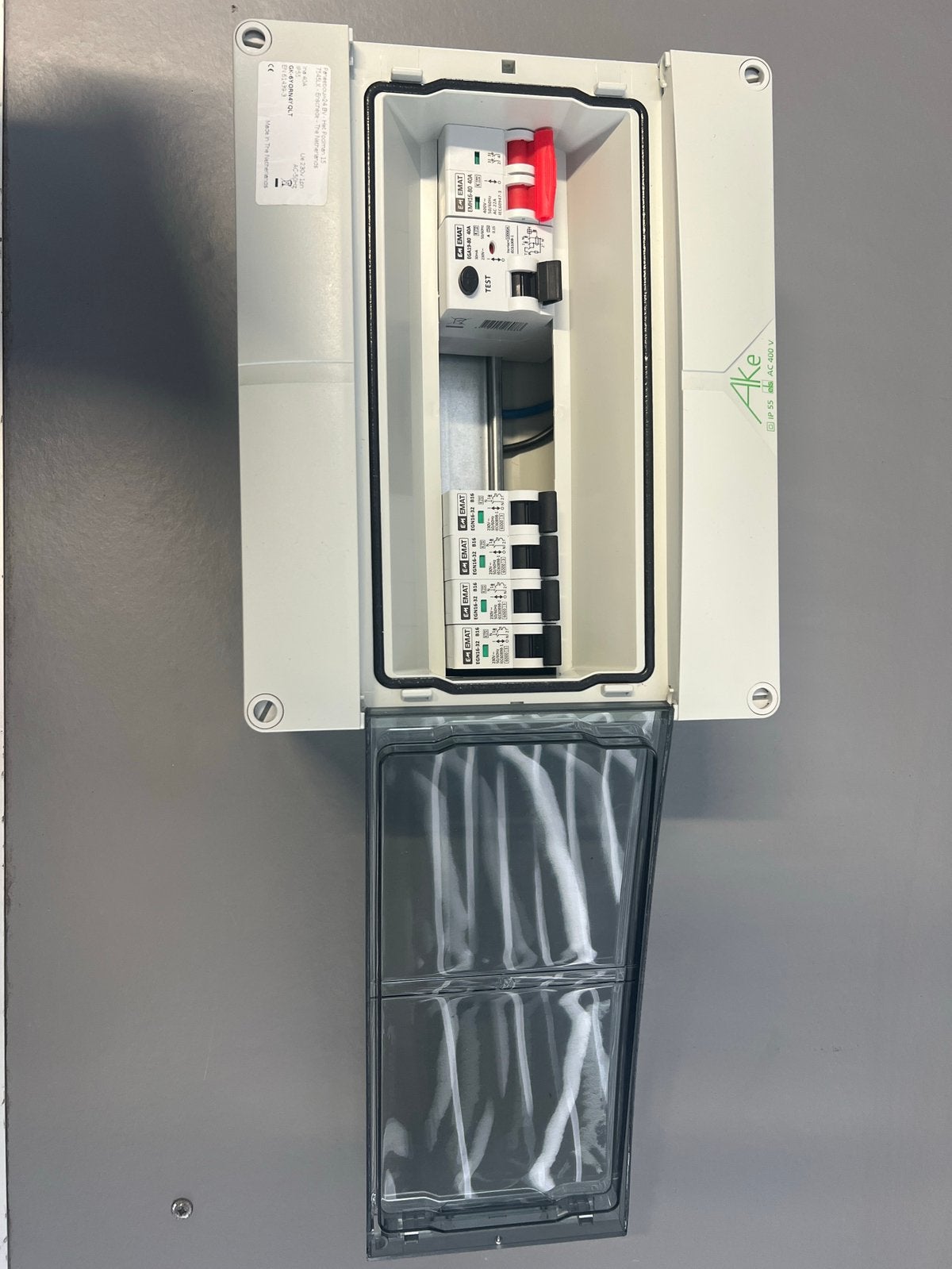 Nieuwe IP55 spatwaterdichte groepenkast, Doe-het-zelf en Verbouw, Elektra en Kabels, Ophalen of Verzenden, Nieuw, Overige typen