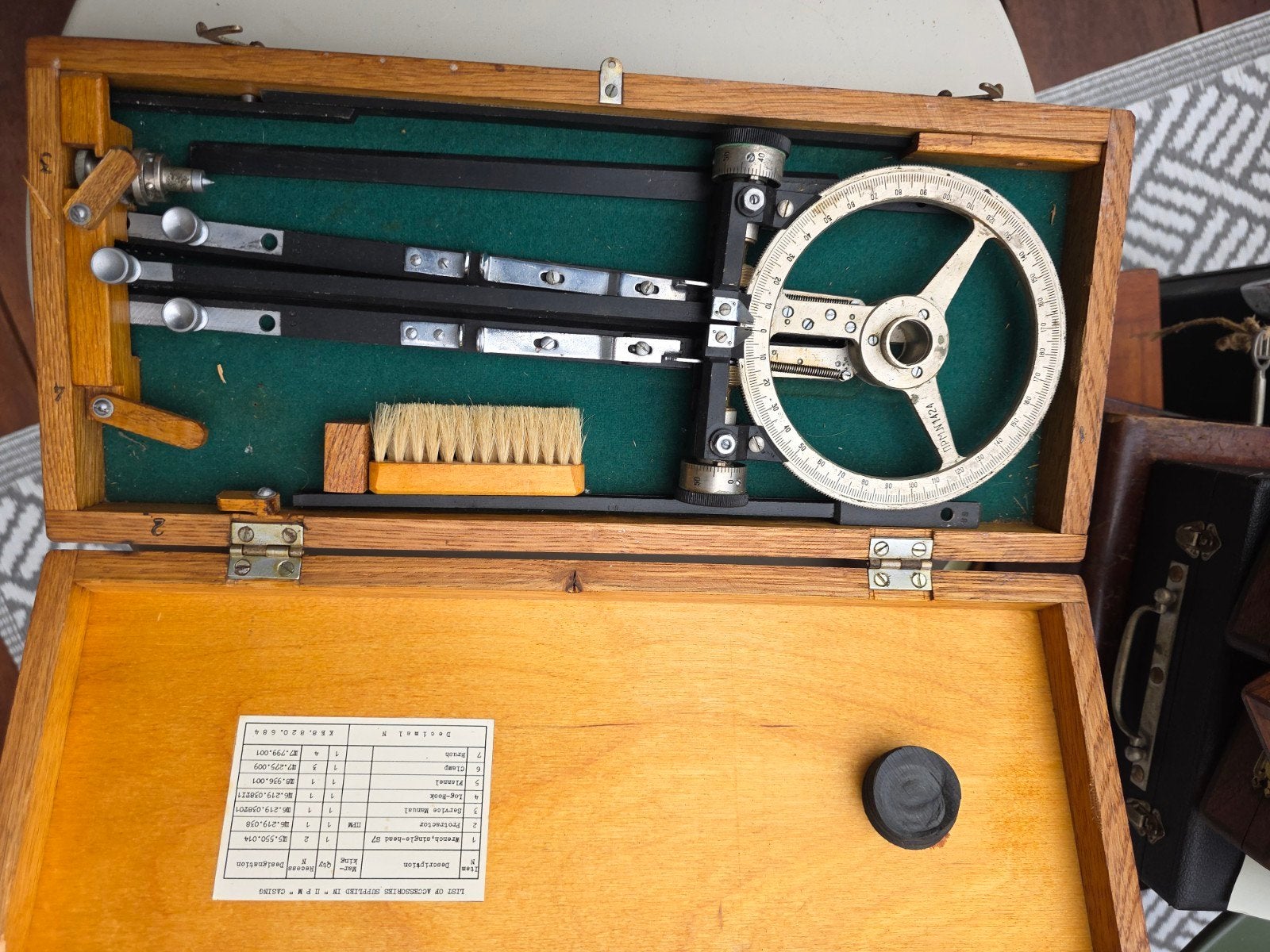 Antieke Planimeter in Houten Kist, Ophalen