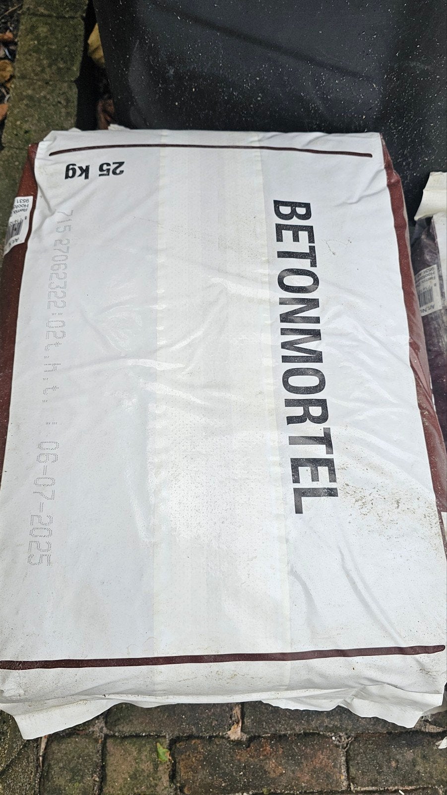 Betonmortel 2.5kg 21 zakken, Ophalen, Nieuw, Overige typen