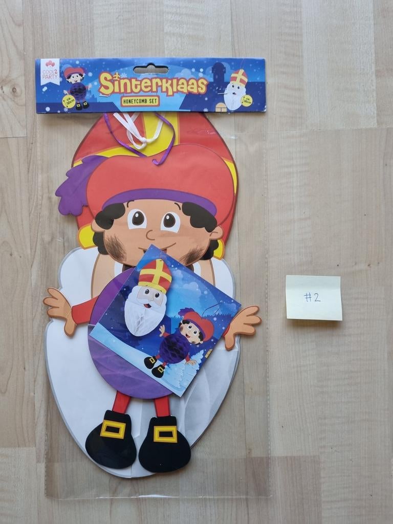 Sinterklaas en Piet honeycomb - 30 cm - Nieuw in verpakking, Diversen, Sinterklaas, Ophalen of Verzenden, Nieuw