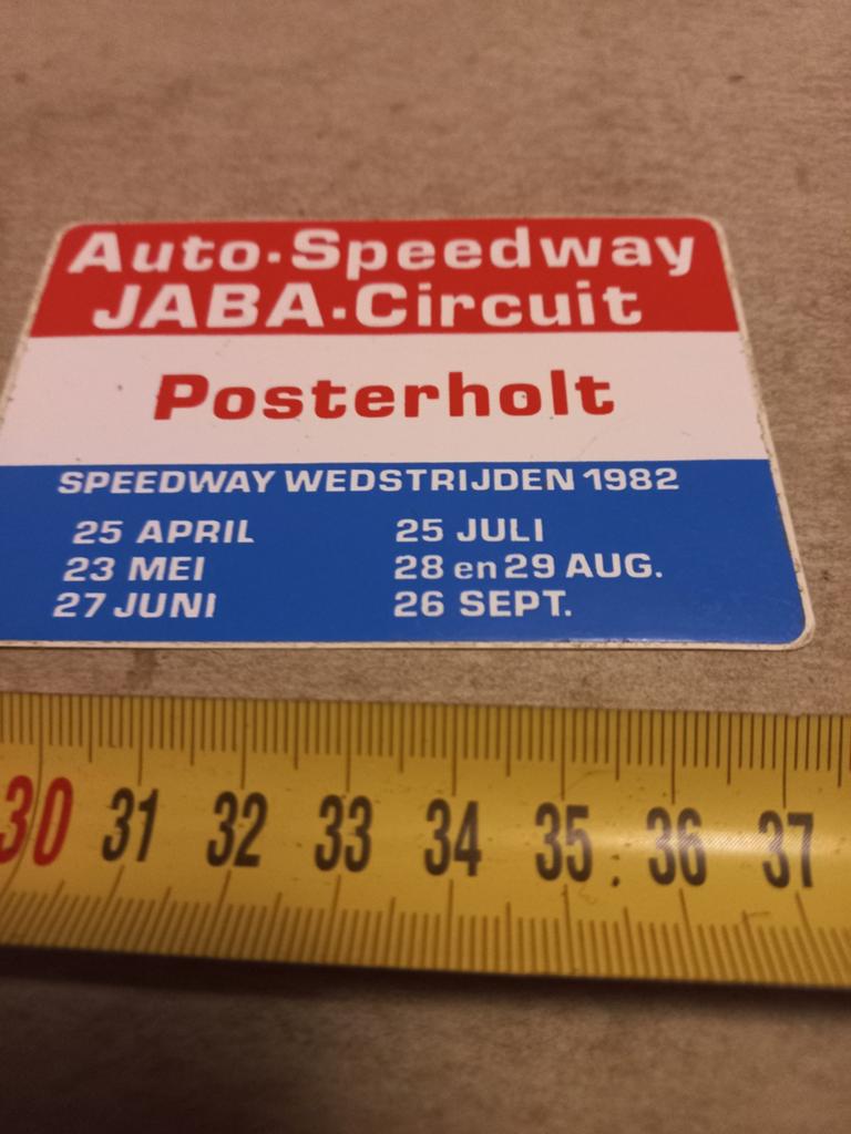 Auto speedway jaba circuit posterholt, Ophalen of Verzenden, Zo goed als nieuw