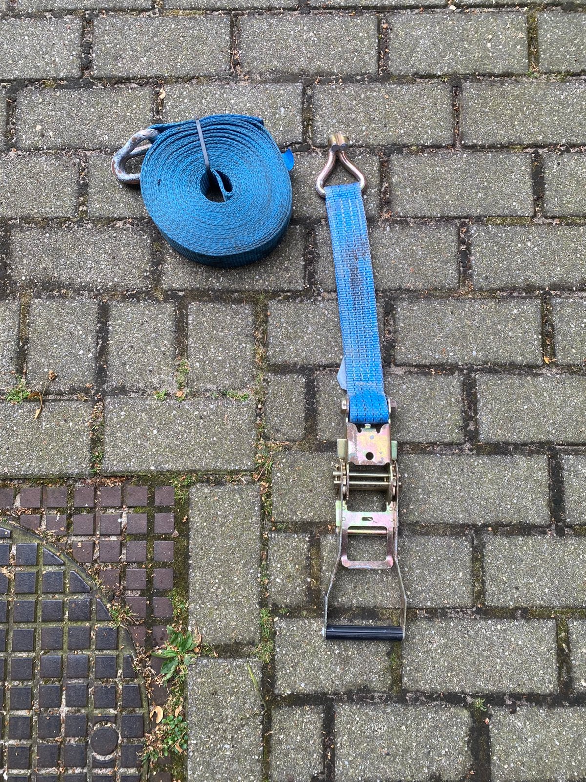 Spanbanden met ratel, Ophalen, Zo goed als nieuw