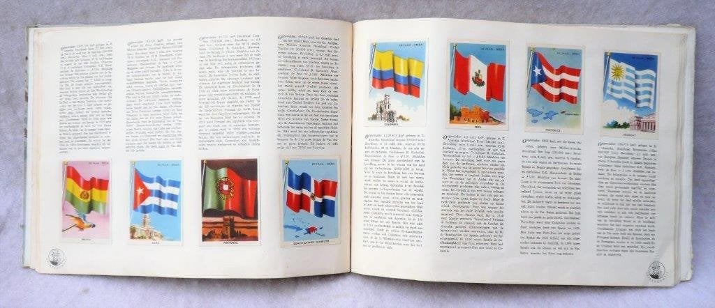 Faam Breda Plaatjes album vlaggen van alle landen., Ophalen of Verzenden, Gelezen, Faam Breda., Plaatjesalbum