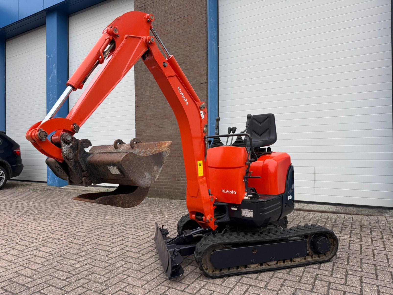 Minigraver Kubota U10-3, Ophalen, Graafmachine