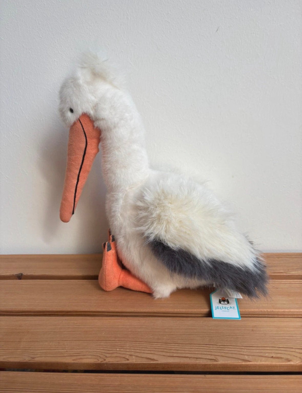 Jellycat keli pelican ooievaar, Ophalen of Verzenden, Nieuw
