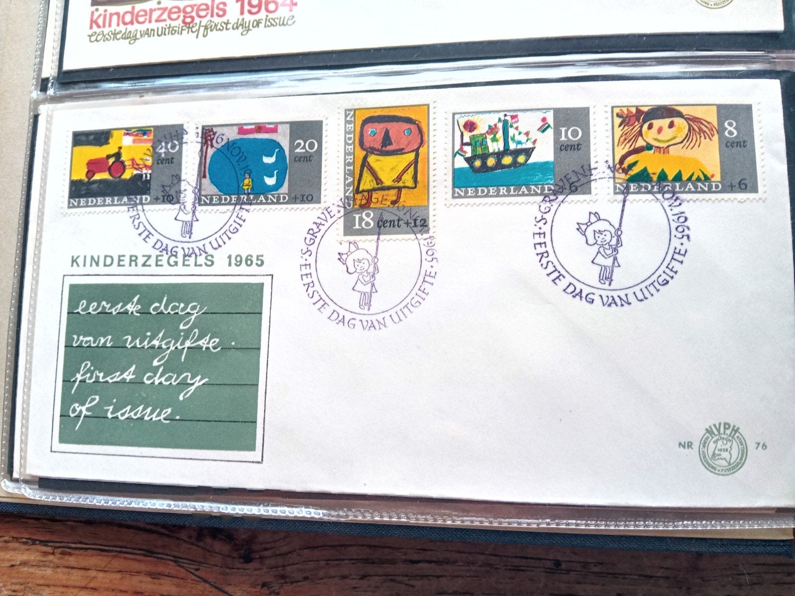Nederland Kinderzegels 1965 Eerste Dag Uitgifte, Ophalen of Verzenden, Nederland