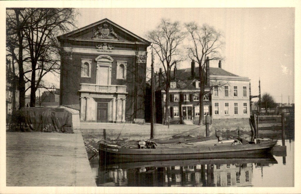Rotterdam - Foto(kaart) Haringvliet - Engelse Kerk, Ophalen of Verzenden, 1920 tot 1940, Zuid-Holland