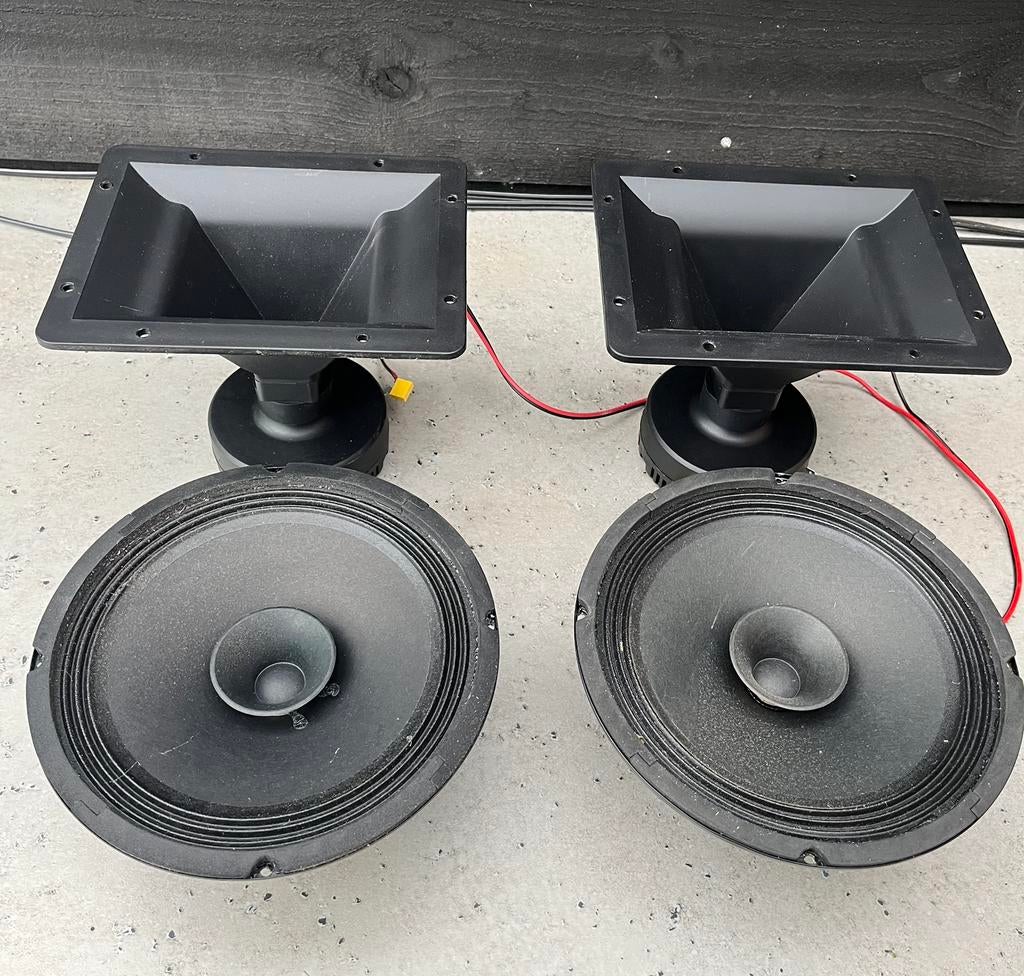 2 breedband speakers met ABS Hoorn, Audio, Tv en Foto, Luidsprekers, Overige merken, G, G, G