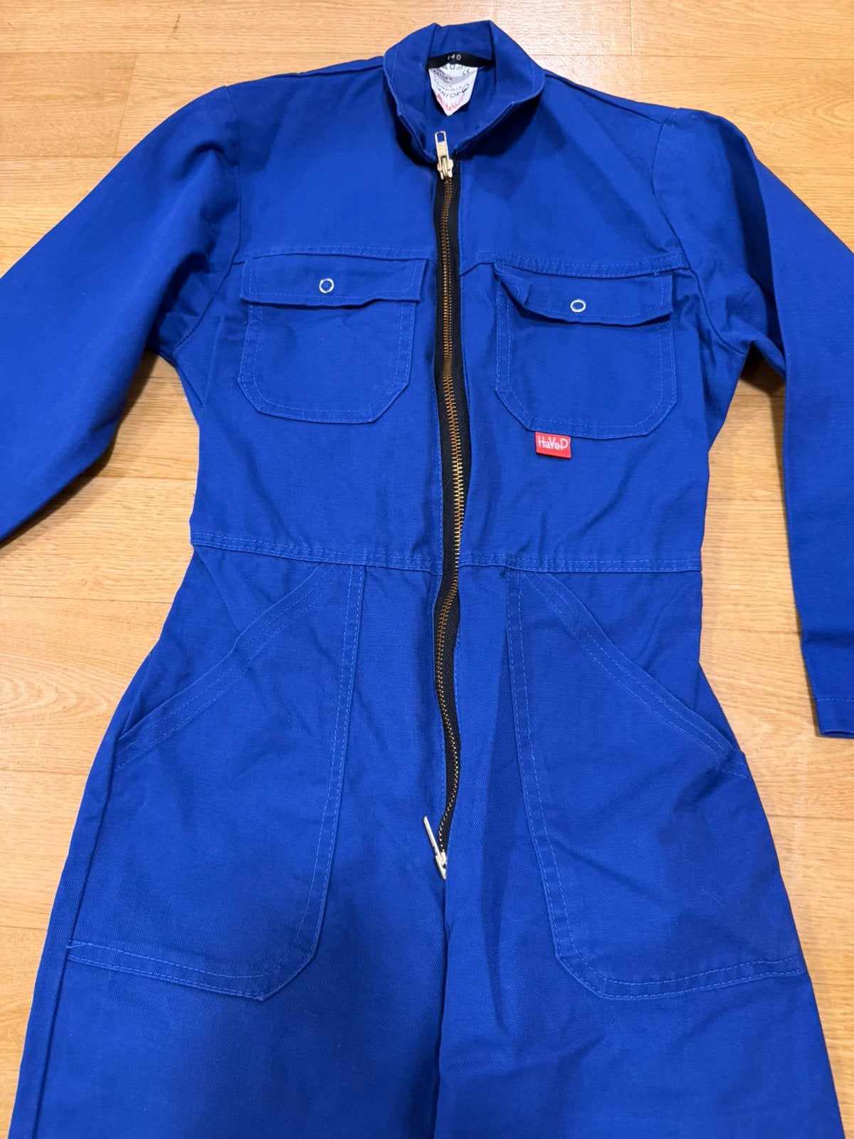 Blauwe overal HaVeP maat 140, Tuin en Terras, Ophalen of Verzenden, Zo goed als nieuw, Kinderen, Overall