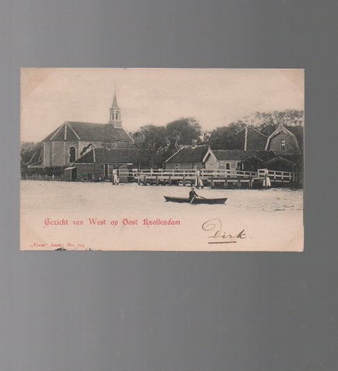 Gezicht op Oost Knollendam Uitg Vivat No 723, Ophalen of Verzenden, Voor 1920, Gelopen, Noord-Holland