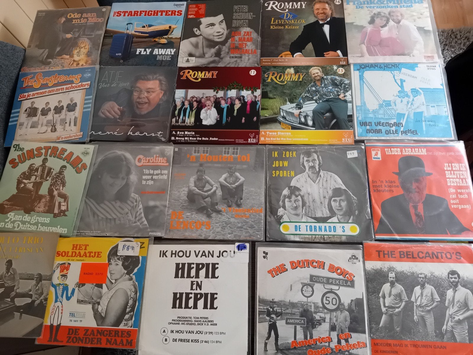 Partij singles en LP's: Piraten platen, Originele persing, Ophalen of Verzenden, Gebruikt, 7 inch