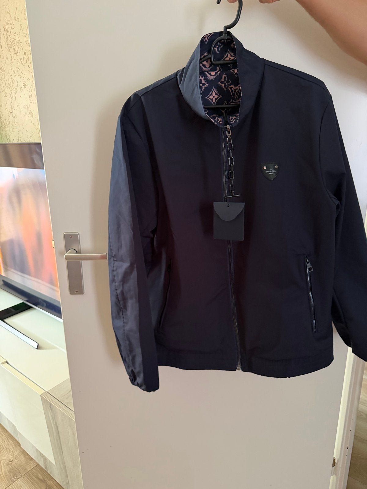 Louis Vuitton omkeerbaar jack met monogram, Ophalen of Verzenden, Nieuw, Maat 56/58 (XL), Blauw