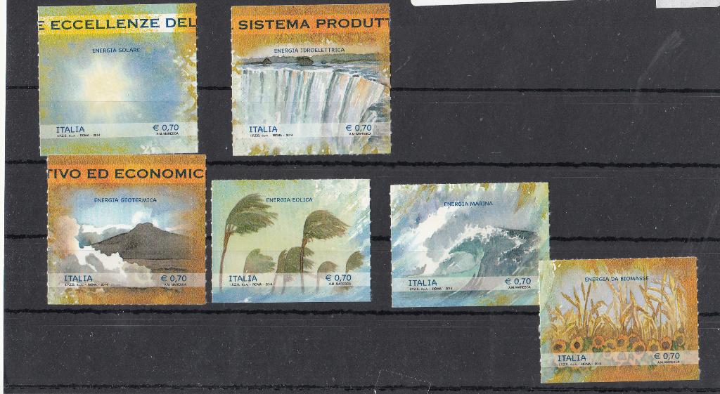 Italie Postzegelserie Natuur en Energie Uitgave 2014, Verzenden