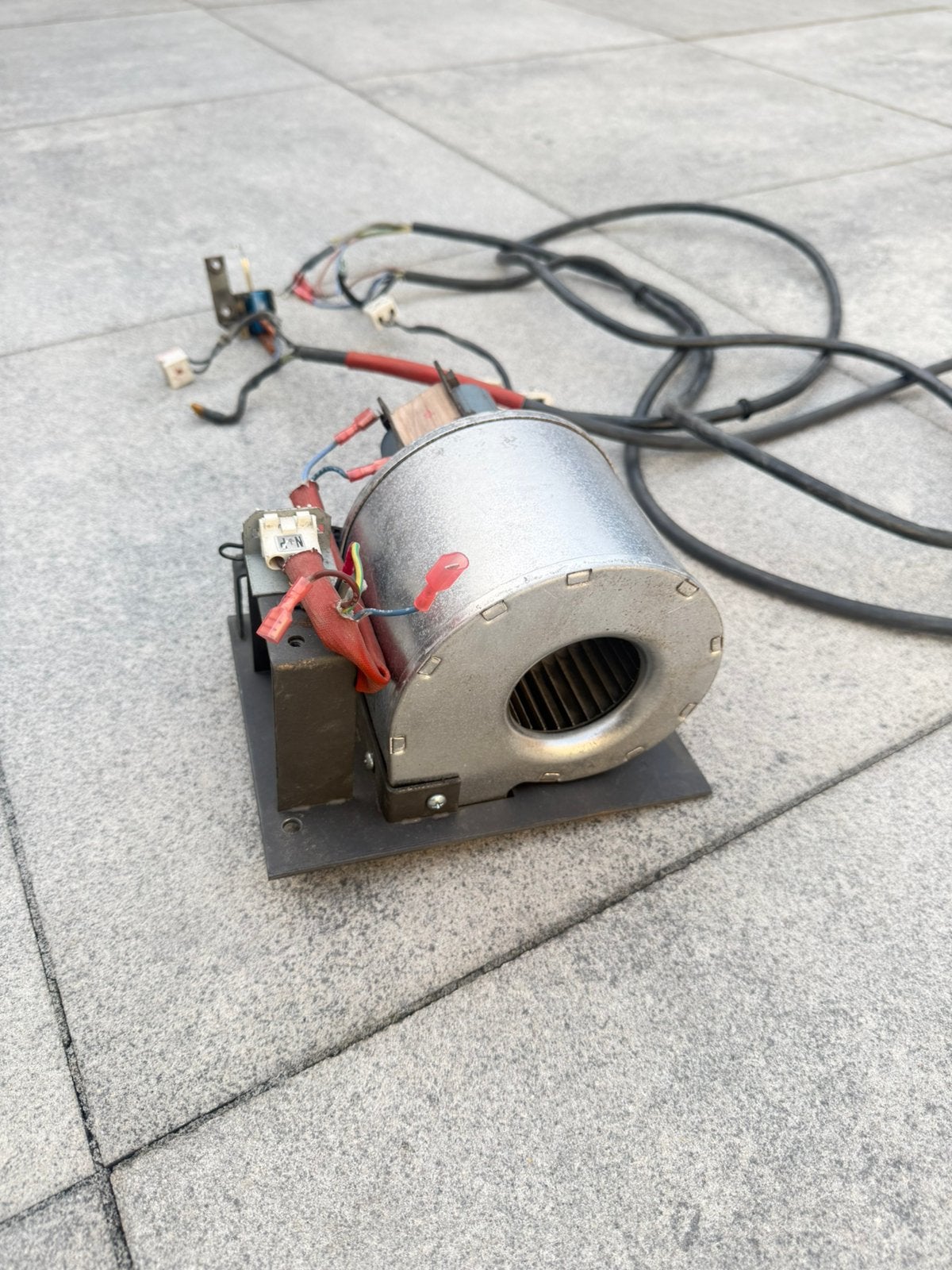 Flam houtkachel ventilator met kabelboom, Huis en Inrichting, Ophalen, Houtkachel, Zo goed als nieuw, Inbouw