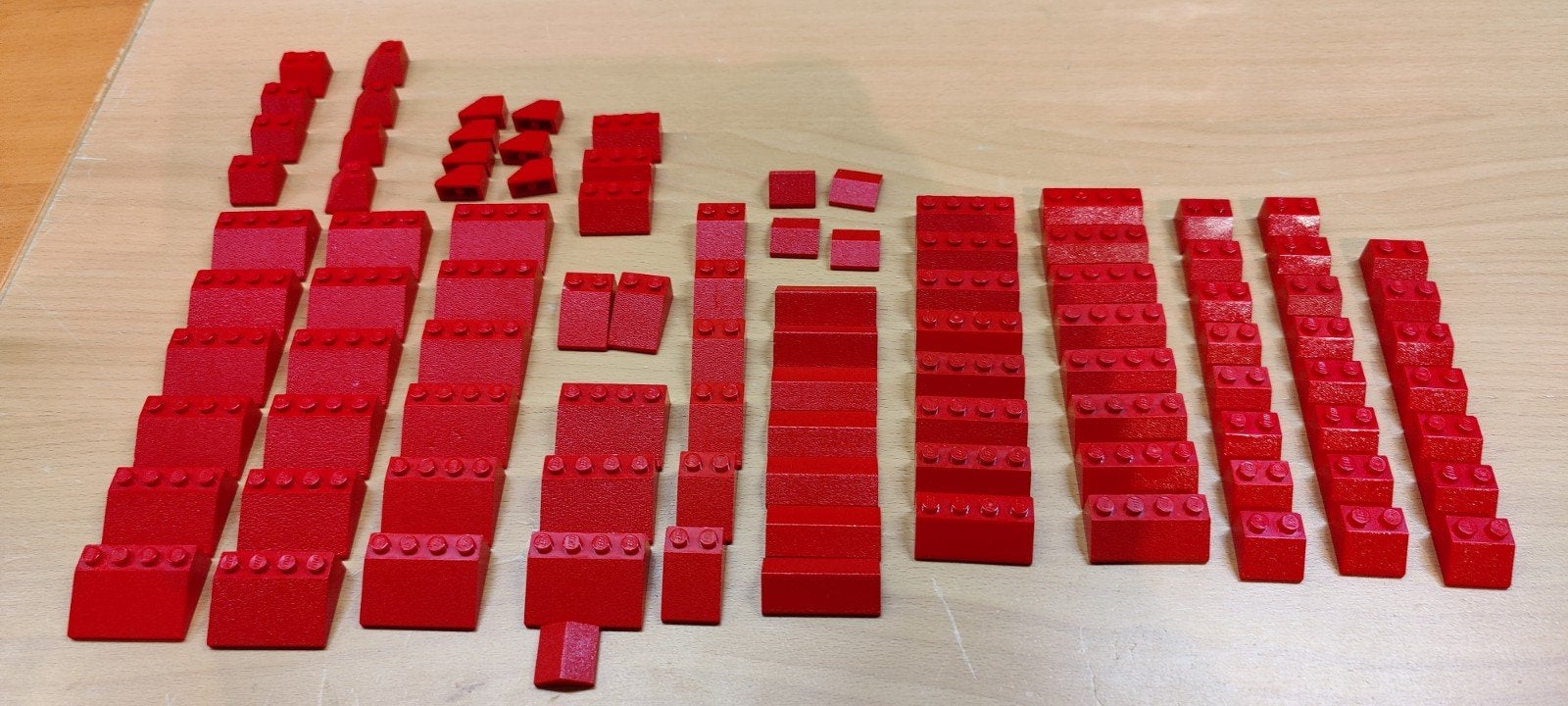 Rode lego dakpannen - diverse maten, Kinderen en Baby's, Speelgoed | Duplo en Lego, Ophalen of Verzenden, Gebruikt
